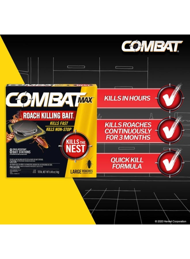 Combat Max Large Roach Killing Bait, 8 count - Image 2