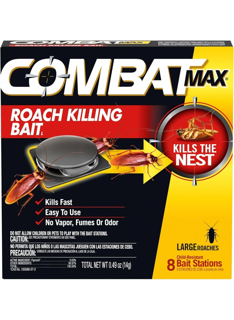 Combat Max Large Roach Killing Bait, 8 count - Image 1