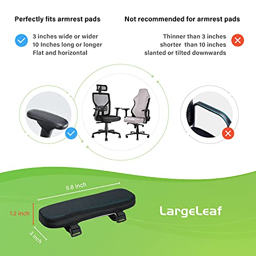 HANNEA® 2Pcs Chair Armrest Pads, Ergonomic Memory Foam Elbow Pillow, Pressure Relief Office Chairs Gaming Chair Armrest Cover Arm Support Thick Cooling Gel Arm Rest Pads - Image 4
