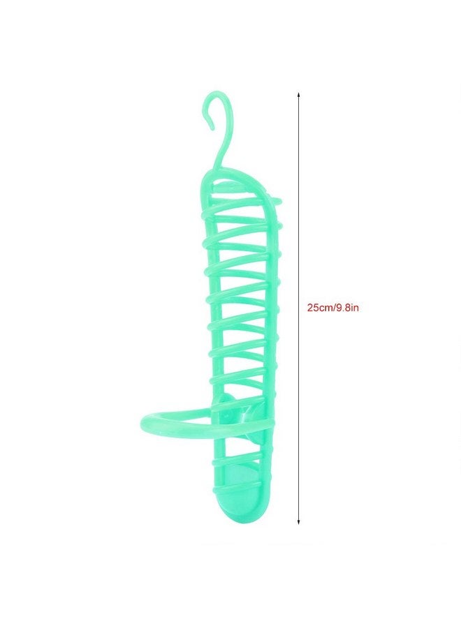 GOTOTOP Bird Millet Holder Parrots Feeder Hollow Basket Plastic Food Fruit Feeding Perch Stand Holder for Pet Bird Supplies 9.8in (Green - Image 3