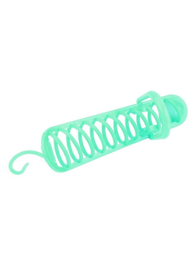 GOTOTOP Bird Millet Holder Parrots Feeder Hollow Basket Plastic Food Fruit Feeding Perch Stand Holder for Pet Bird Supplies 9.8in (Green - Image 4