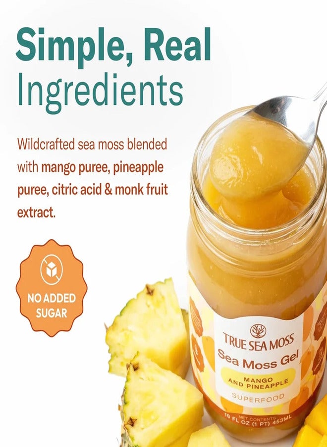 True Sea Moss, Sea Moss Gel Superfood, Mango and Pineapple - Image 4