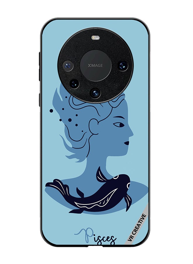 VR CREATIVE Protective Case Cover For Huawei Mate 60 Pro Plus Pisces Zodiac Sign 2 Design Multicolour - Image 1