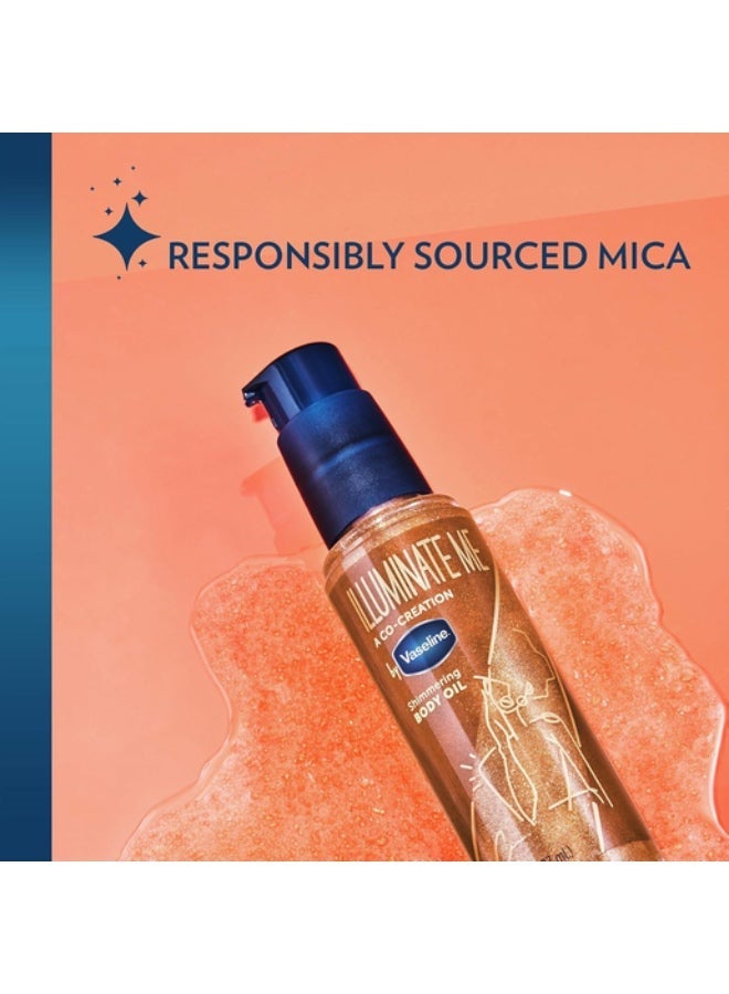 Vaseline Illuminate Me Shimmering Body Oil – Warm Copper Glow & Hydration – 100ml - Image 4