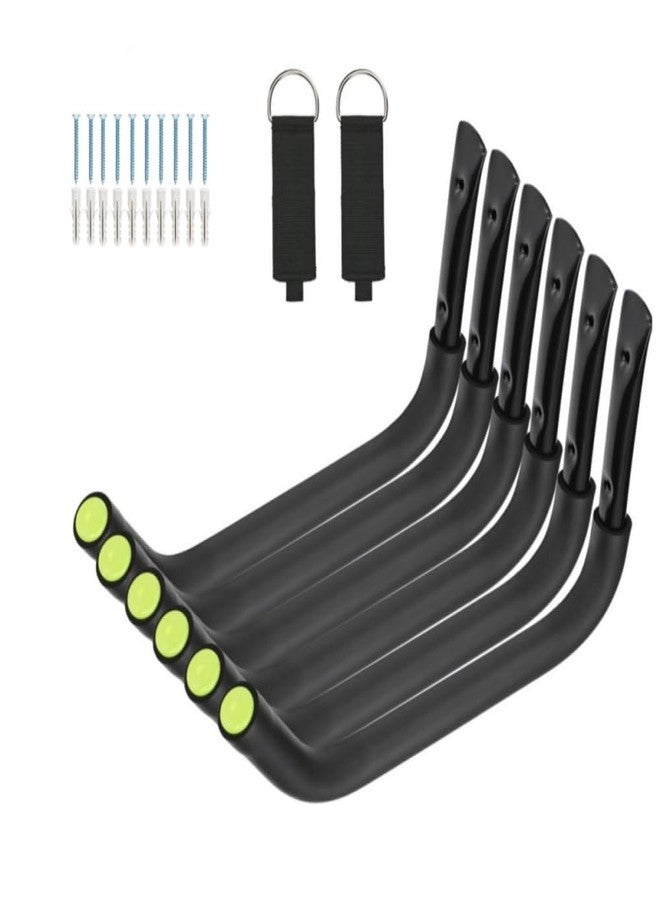 Aweilan Garage Storage Heavy Duty Hooks, 15Inch Jumbo Arm Kayak Rack, Heavy Duty Wall Hooks for Canoe, Ladder, Bicycle, Folding Chairs, Surfboard, Snowboard, Hose and Tools (6 Pack) - Image 1