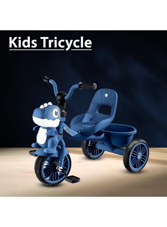 DubaiGallery Toddler Toys Tricycle for Kids 2-5 Years - Balance Bike with Light & Music, Strong Steel Frame, Kids Tricycle with 3 Wheels & Back Storage Basket - Perfect Ride-On Toy for Boys & Girls - Image 3