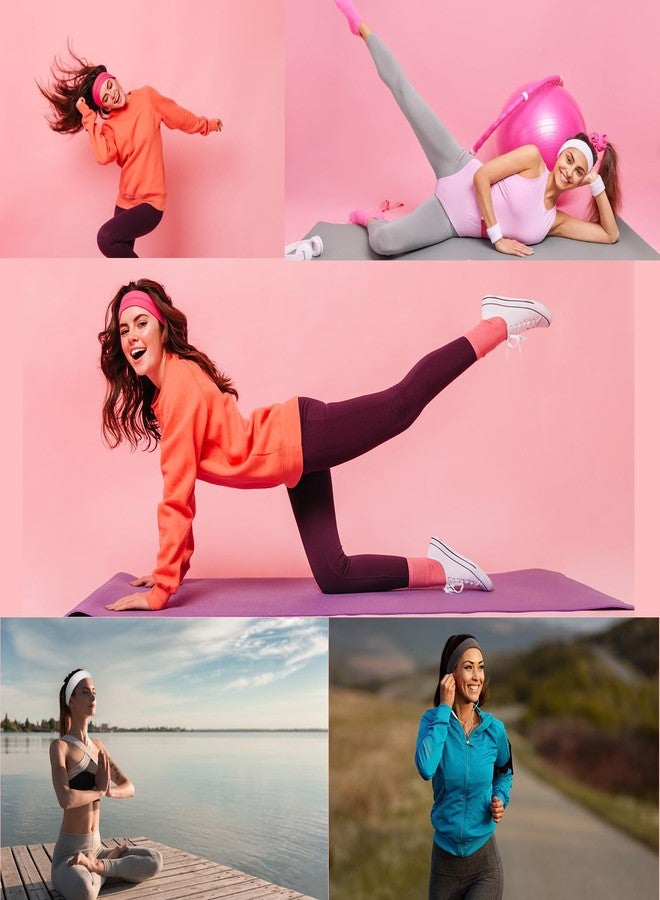 ليفين مجموعة من 6 ربطات شعر منقطة من ليفين للنساء، مانعة للانزلاق، ناعمة ومرنة، مزينة بالزهور، ربطات شعر مخططة من قماش ناعم للفتيات، ربطات شعر على شكل قلب. - Image 5