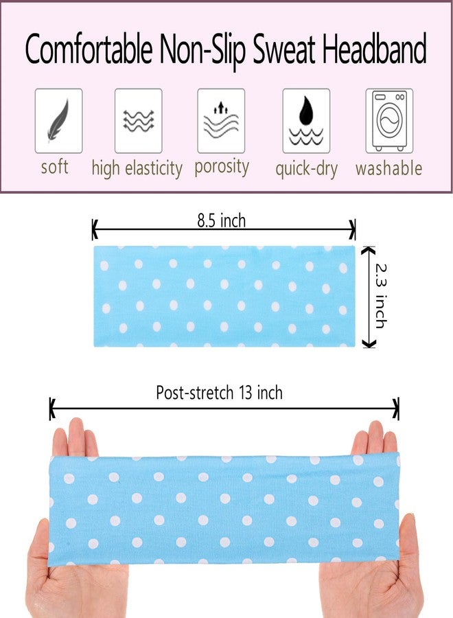 ليفين مجموعة من 6 ربطات شعر منقطة من ليفين للنساء، مانعة للانزلاق، ناعمة ومرنة، مزينة بالزهور، ربطات شعر مخططة من قماش ناعم للفتيات، ربطات شعر على شكل قلب. - Image 2