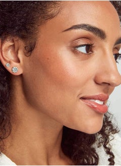 Y&D Hypoallergenic Surgical Steel Earrings, Silver Earrings for Men/Women, 3/4MM Cartilage Sleeper 5/6/7/8MM Zircon Studs 6Pairs  - Image 4