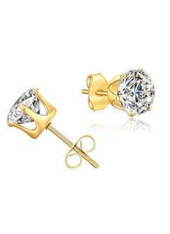 Y&D Hypoallergenic Surgical Steel Earrings, Silver Earrings for Men/Women, 3/4MM Cartilage Sleeper 5/6/7/8MM Zircon Studs 6Pairs  - Image 2
