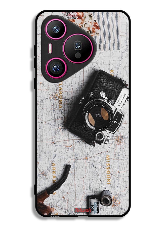 Tolwak غطاء واقي لهاتف هواوي بورا 70 بتصميم كاميرا قديمة - Image 1