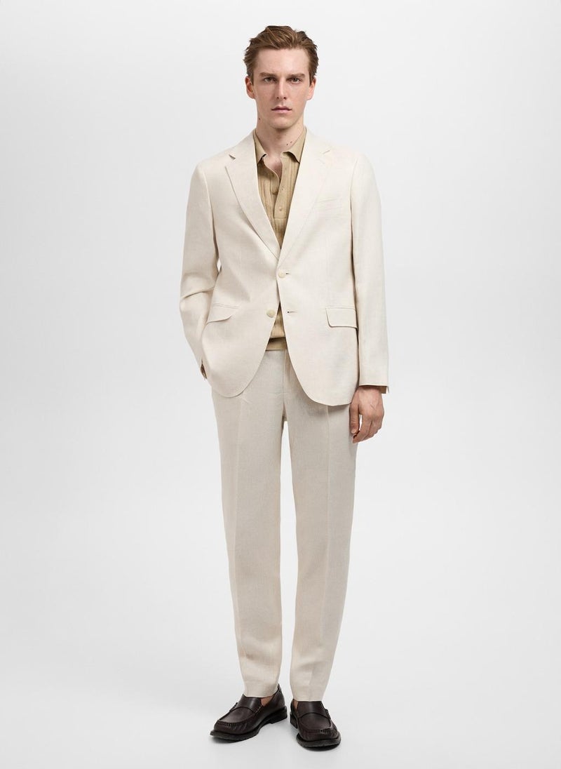 Mango Man Casual Slim Fit Suit Blazer  - Image 5
