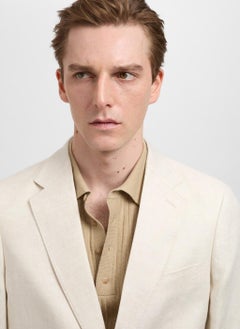 Mango Man Casual Slim Fit Suit Blazer  - Image 4
