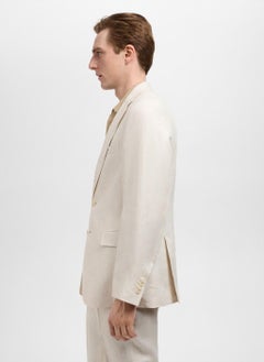 Mango Man Casual Slim Fit Suit Blazer  - Image 3