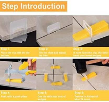 FLAMINGO ENTERPRISE FLAMINGO ENTERPRISE Tile Levelling Spacer Clips 2 MM Clip only 150pcs For Both Floor Walls Tiles Nonmagnetic Line Level 5 cm  - Image 3