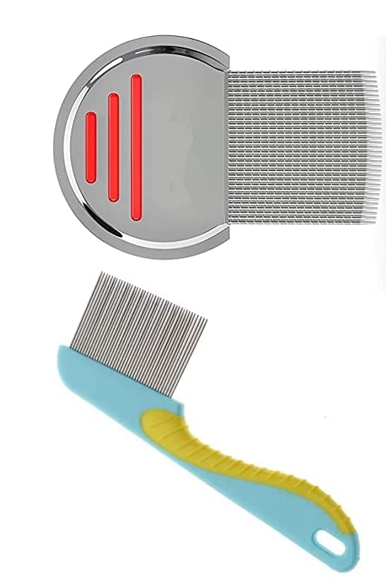 ELITEWAVE Lice Comb For Women And Kids Stainless Steel Lice Egg Nit Lice Egg Removal Comb - Image 1