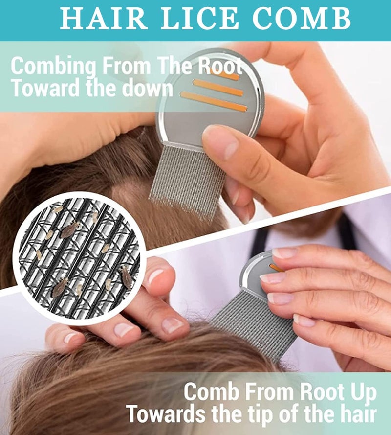 ELITEWAVE Lice Comb For Women And Kids Stainless Steel Lice Egg Nit Lice Egg Removal Comb - Image 3