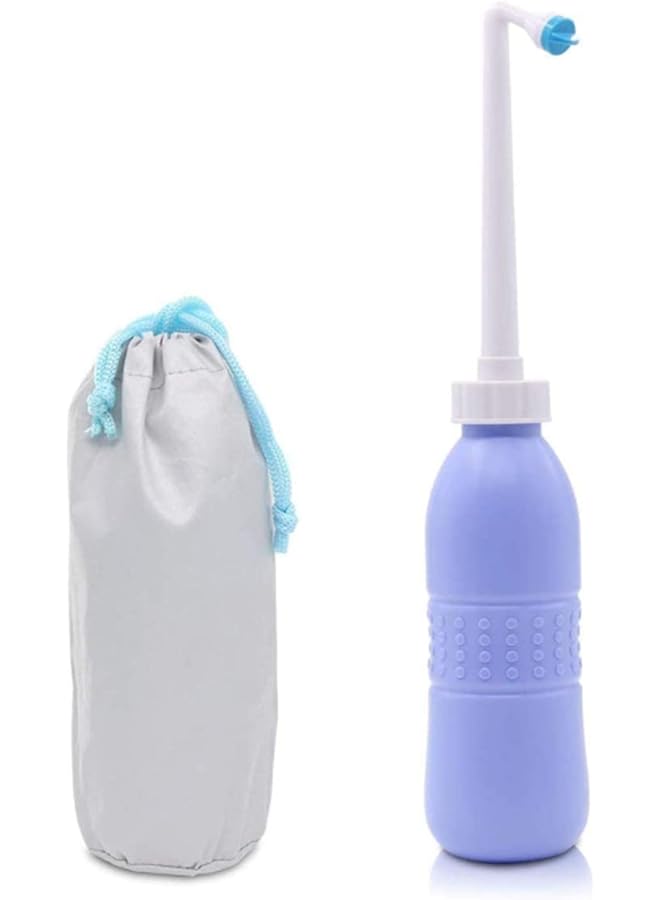 S-TOP 650Ml Portable Travel Shattaf Bidet Breeze | Handy Personal Bidet Sprayer | The Palm |Perfect For Travel And Camping Outdoor | Blue Color - Image 1