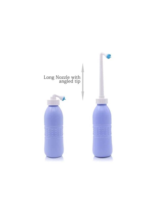 S-TOP 650Ml Portable Travel Shattaf Bidet Breeze | Handy Personal Bidet Sprayer | The Palm |Perfect For Travel And Camping Outdoor | Blue Color - Image 2