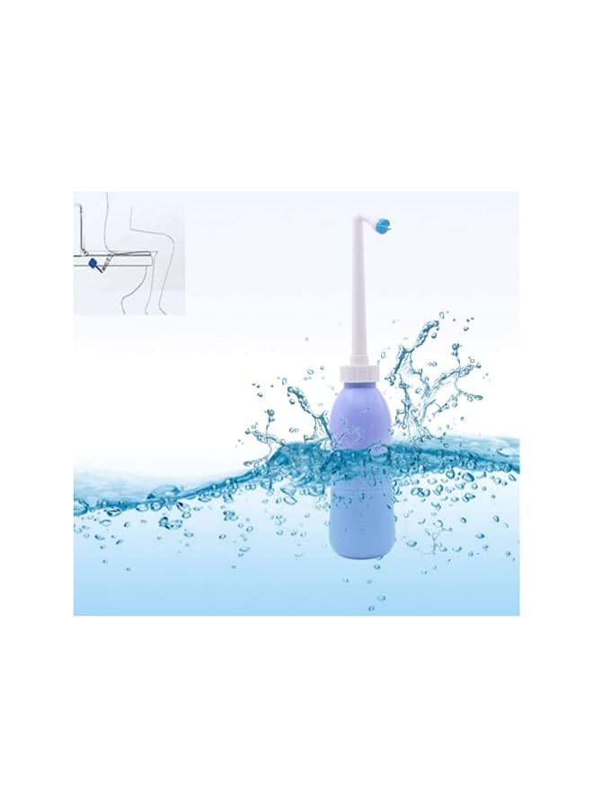 S-TOP 650Ml Portable Travel Shattaf Bidet Breeze | Handy Personal Bidet Sprayer | The Palm |Perfect For Travel And Camping Outdoor | Blue Color - Image 5
