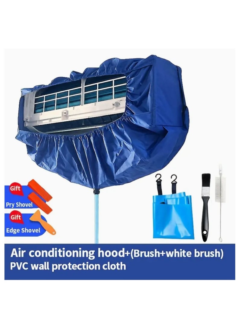 ايناوو غطاء تنظيف مكيف الهواء السميك العالمي مع كيس تجميع المياه، مجموعة غطاء تنظيف مكيف الهواء المعلق للاستخدام المنزلي، لا حاجة للكهرباء - Image 1