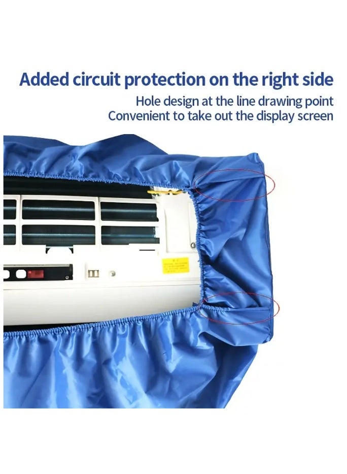 ايناوو غطاء تنظيف مكيف الهواء السميك العالمي مع كيس تجميع المياه، مجموعة غطاء تنظيف مكيف الهواء المعلق للاستخدام المنزلي، لا حاجة للكهرباء - Image 4