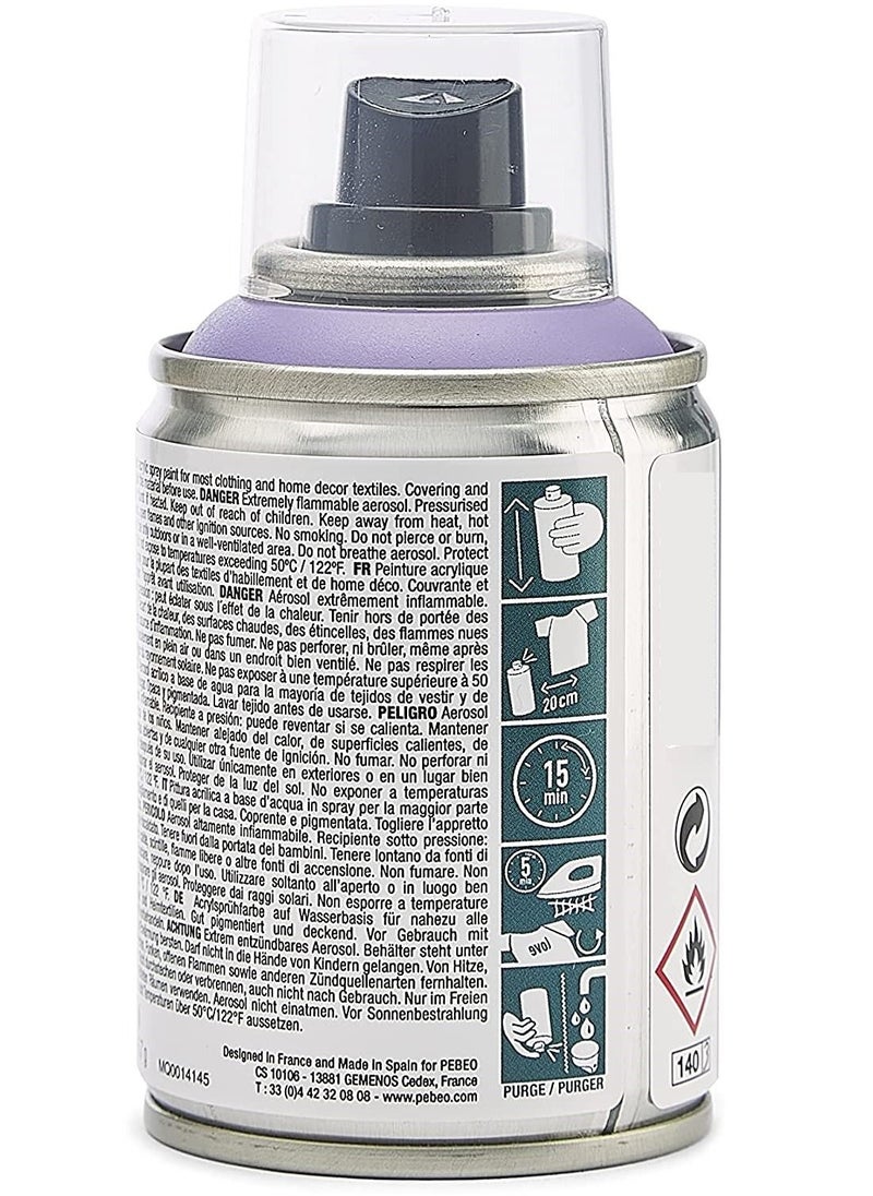 7A Spray 100 ml Fabric Paint Pastel Violet Pebeo
