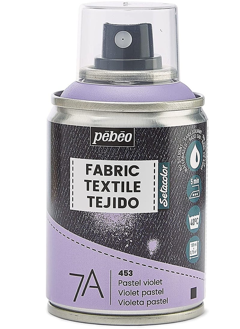 7A Spray 100 ml Fabric Paint Pastel Violet Pebeo