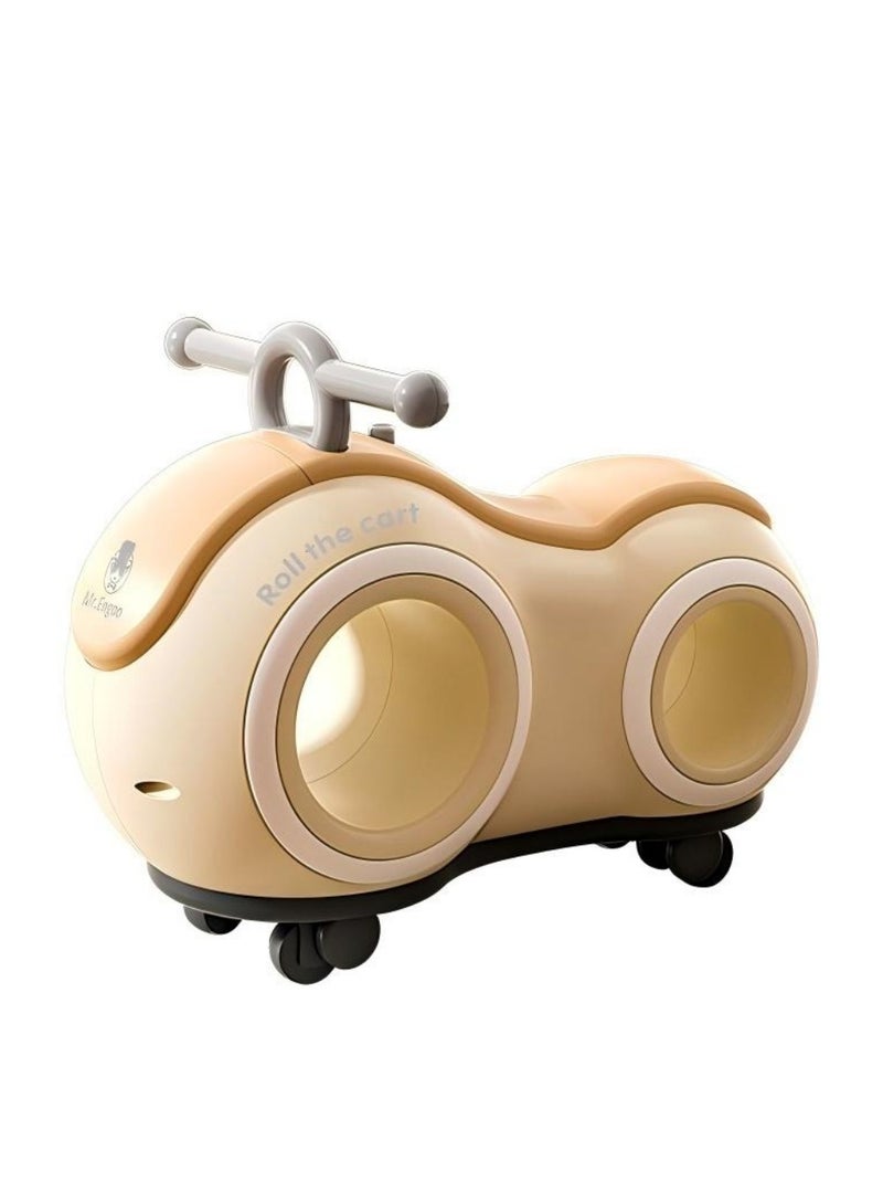 Beautiful Baby Ride on Car, Suitable for Children Aged 1-3, Peanut-shaped Universal Wheel Yo-yo Car without Pedals - Image 1