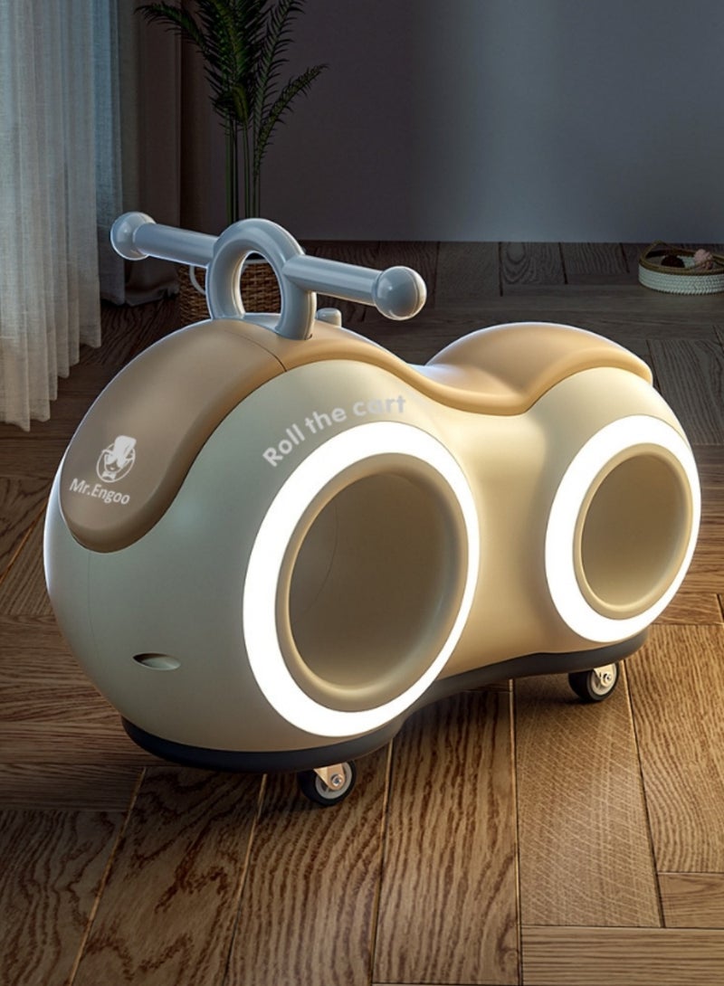Beautiful Baby Ride on Car, Suitable for Children Aged 1-3, Peanut-shaped Universal Wheel Yo-yo Car without Pedals - Image 3