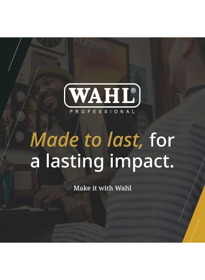 Wahl Professional 5 Star Magic Clip Black | Cord-Cordless | 8 premium Attachments | DLC Staggertooth Blade | 3 Pin - GCC - Image 5