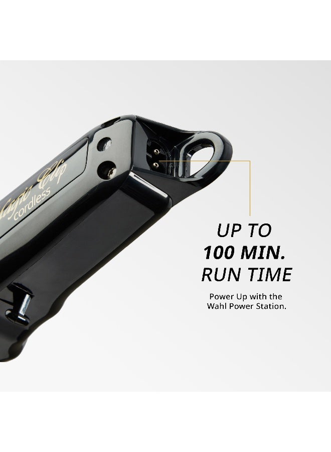 Wahl Professional 5 Star Magic Clip Black | Cord-Cordless | 8 premium Attachments | DLC Staggertooth Blade | 3 Pin - GCC - Image 4