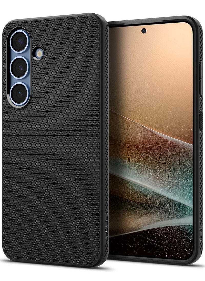 Spigen Liquid Air Samsung Galaxy S25 PLUS Case Cover - Matte Black  - Image 1