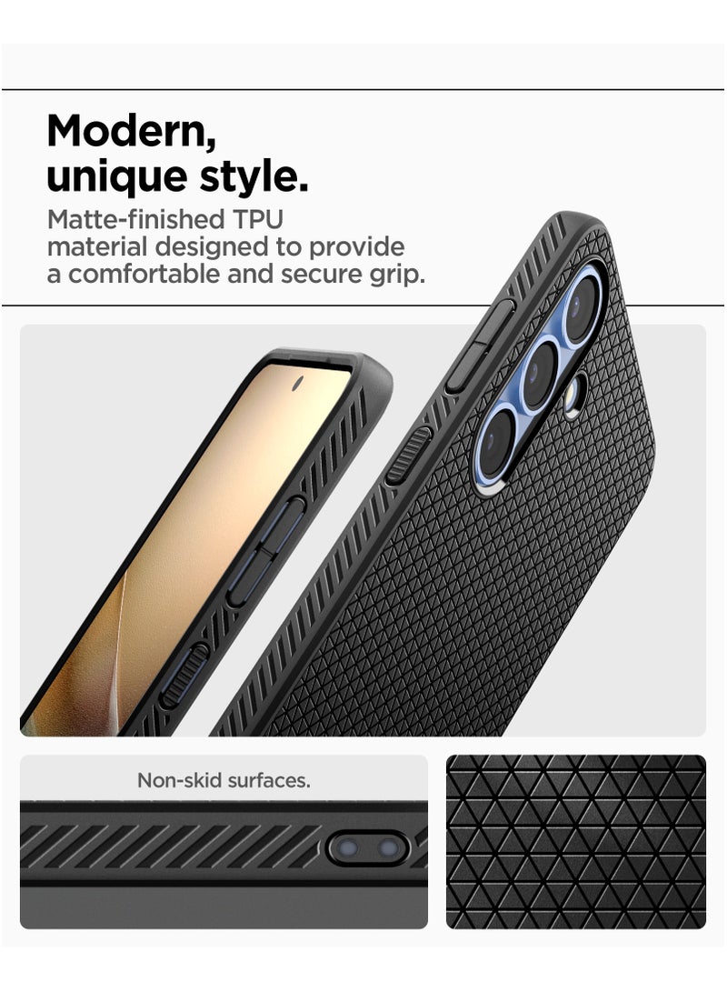 Spigen Liquid Air Samsung Galaxy S25 PLUS Case Cover - Matte Black  - Image 4
