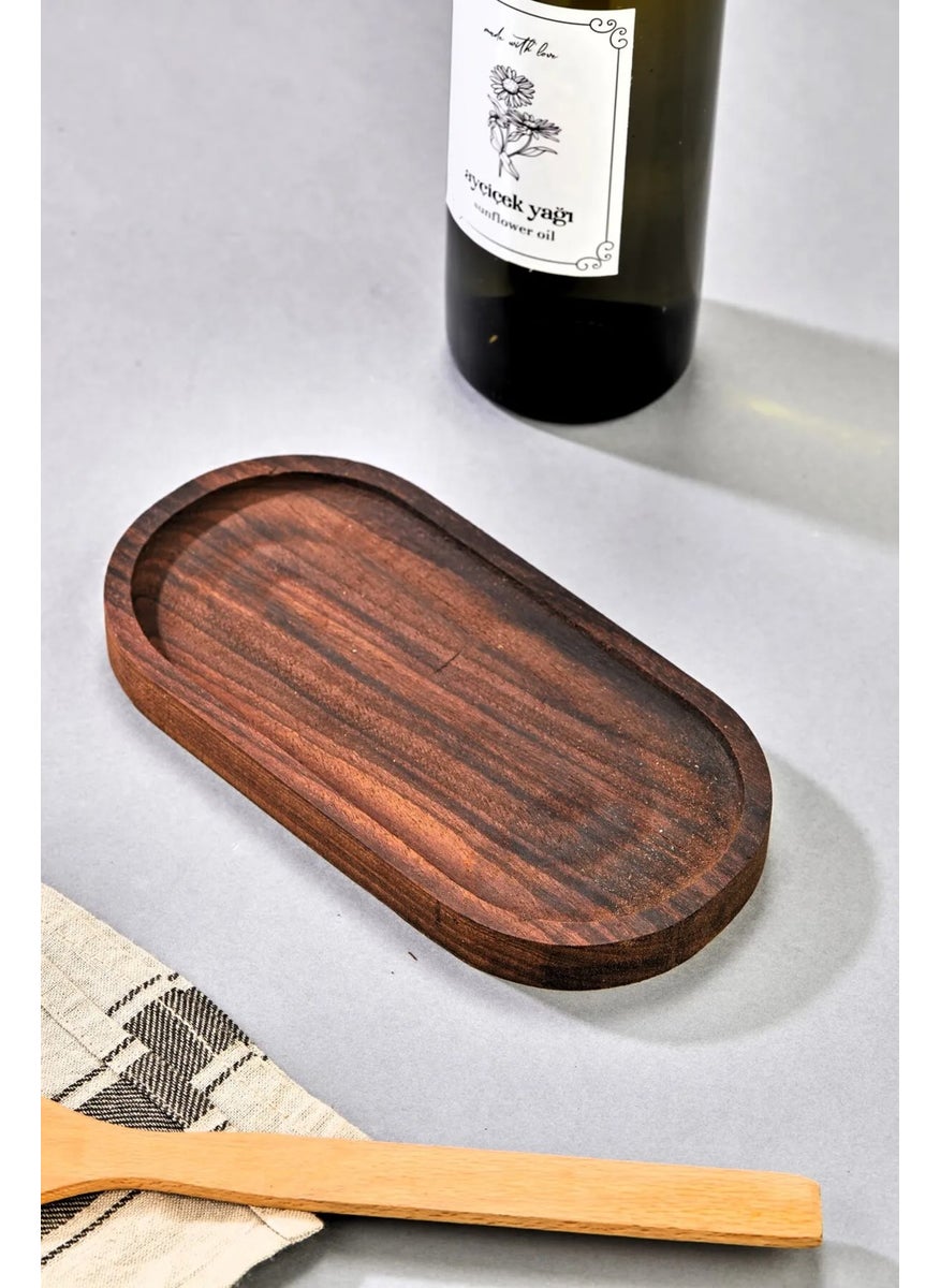 Fbz Home Multifunctional Wooden Oil Tray Base / Presentation Holder / Snack Holder / Keychain  - Image 1