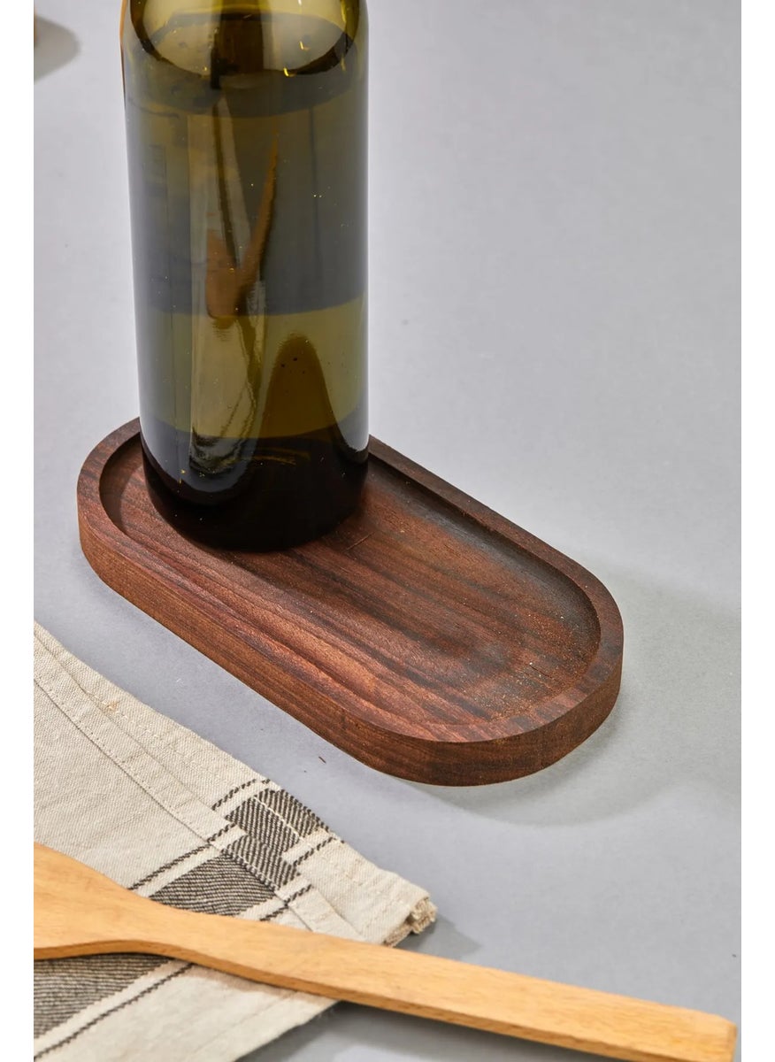Fbz Home Multifunctional Wooden Oil Tray Base / Presentation Holder / Snack Holder / Keychain  - Image 2