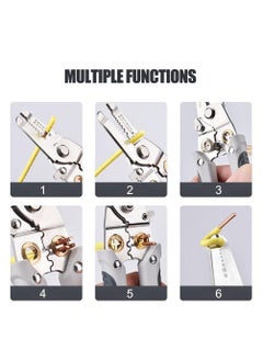 Birudmart Birudmart 6in1 Wire Stripper and Cutter Pliers Tools For Electricians Wire and Cable Stripping Cutting Winding Crimping Precision Stainless Steel Hand Tool for Electrician Decrustation Tool  - Image 4