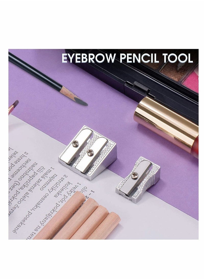 Excefore - 2Pcs Handheld Manual Metal Pencil Sharpener, Single hole and Double hole Perfect for Use in Schools, Offices, Homes, Art Projects - Image 1