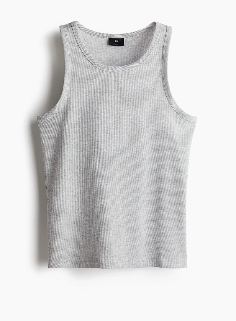 H&M Slim Fit Ribbed Vest Top