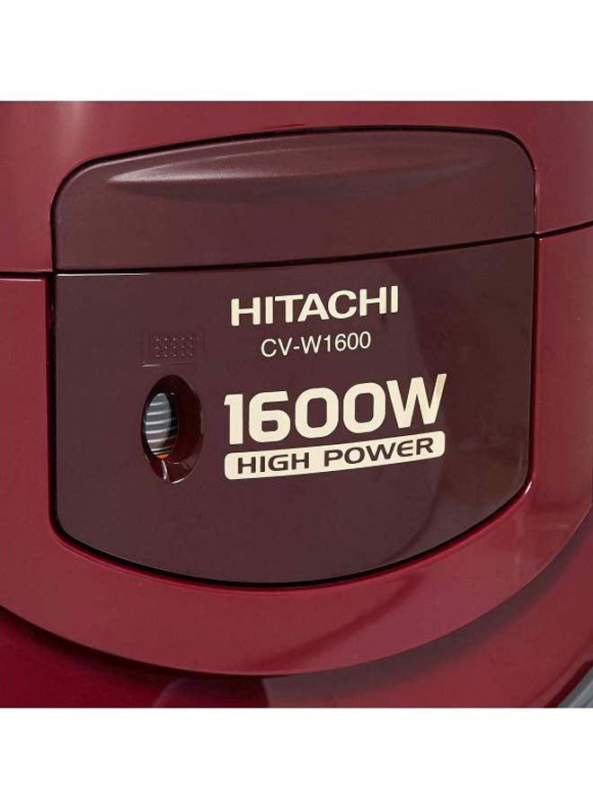هيتاشي مكنسة كهربائية بتصميم حاوية 5 L 1600 W CVW160024CBSWR أحمر وأسود - Image 3