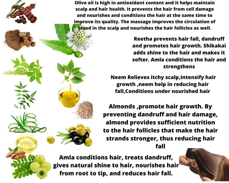 Khadi Rishikesh Ayurvedic 18 Herbs Hair,210ml | Reduces Hair Fall & Dandruff | Hair Growth lHair Care Oil |Paraben Free-With Sesame Olve Oil,Bhiringraj,Shikakai,Reetha-UNISEX - Image 3