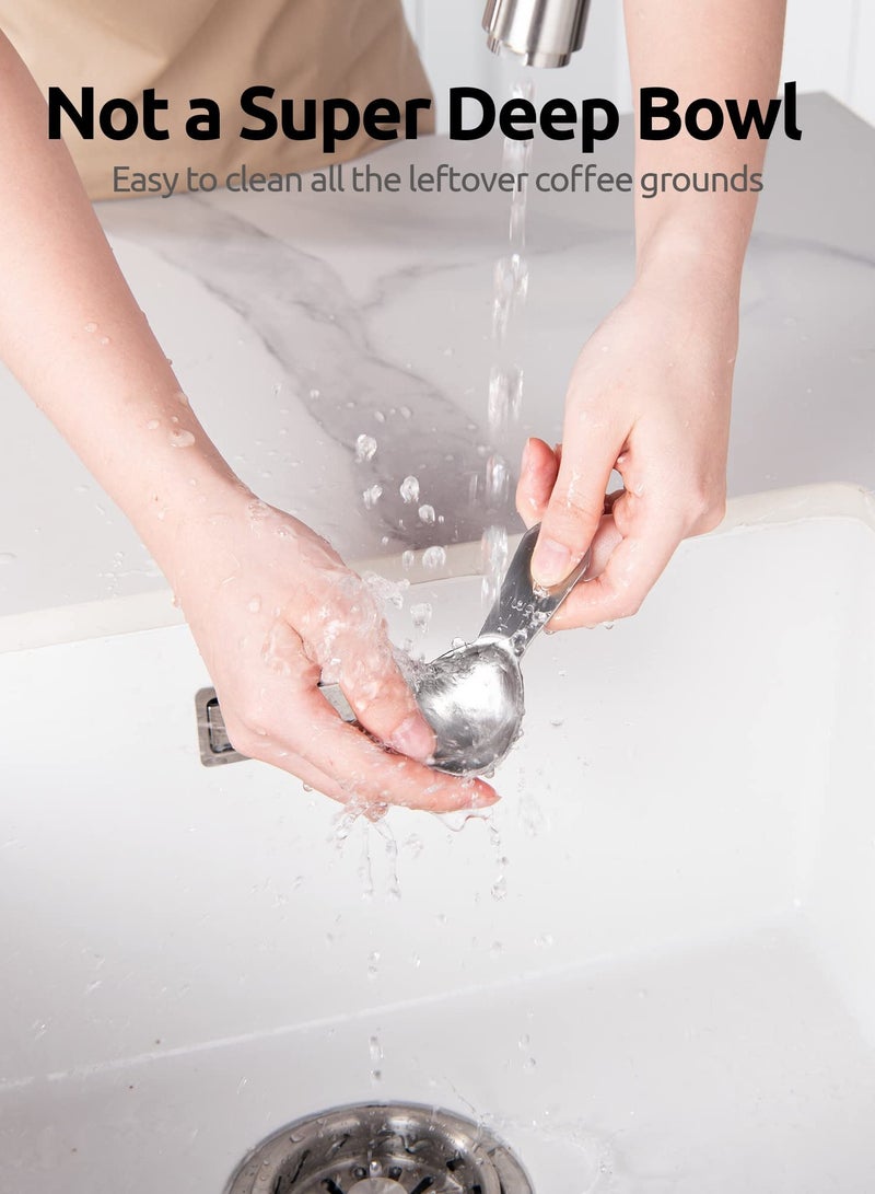 Durable Measuring Coffee Spoon Set, 1 tbsp and 2 tbsp For Coffee, Tea, Sugar, Coffee Beans  - Image 4