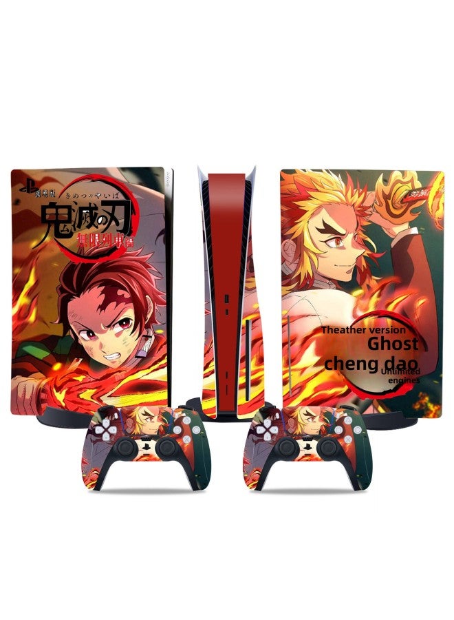 general Applicable To PS5 Host Stickers Ps5 Optical Drive Digital Version Film Color Stickers Handle Frosted Pain Stickers Ghost Blade-Color:TN-DiskPS5-8880 - Image 5