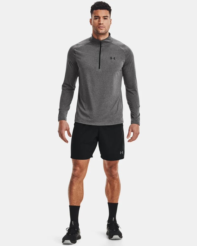 UNDER ARMOUR Grey Men's UA Tech™ ½ Zip Long Sleeve T-Shirt for Men | Best Price UAE