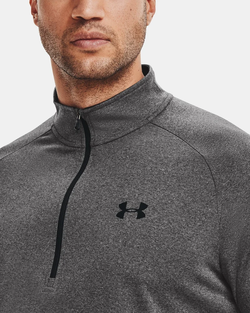 UNDER ARMOUR Grey Men's UA Tech™ ½ Zip Long Sleeve T-Shirt for Men | Best Price UAE