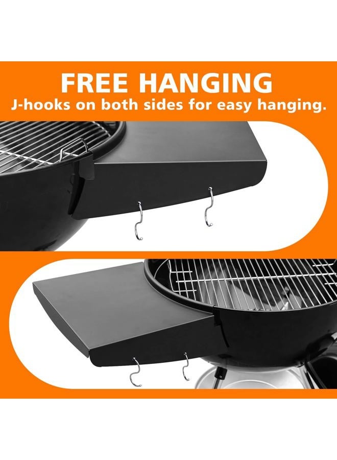 GRISUN 57cm Weber BBQ Table Tray, Weber Master Touch 57cm, Premium, 22" Original Charcoal Grill, Spherical BBQ Accessories, Side Table, Coated Steel - Image 3