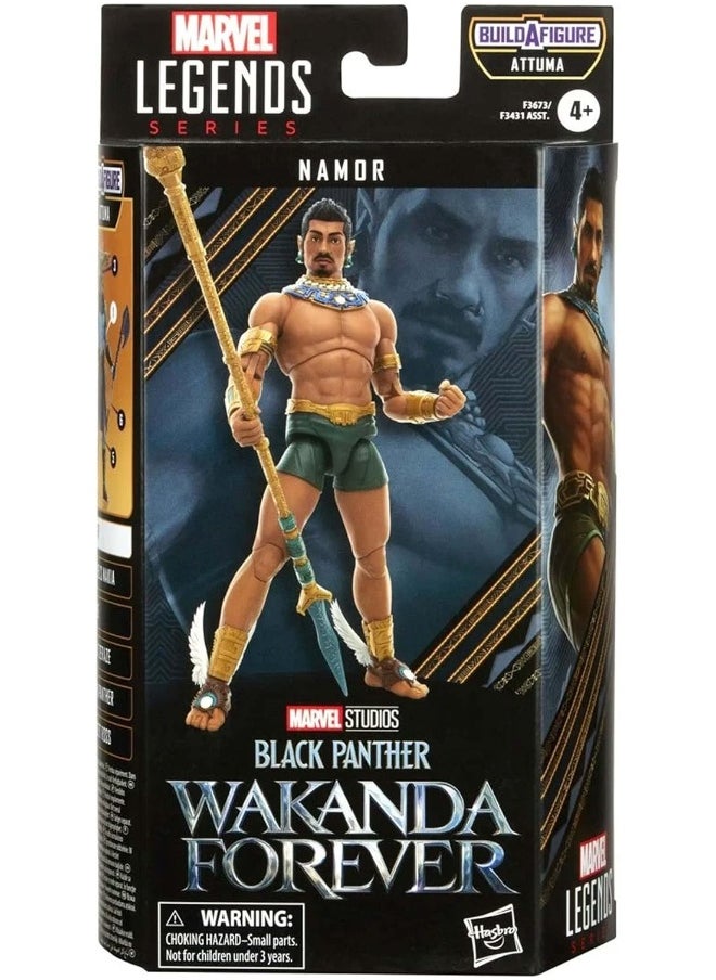 MARVEL Marvel Legends Series Black Panther Wakanda Forever Namor 6-inch Action Figure Toy  - Image 3