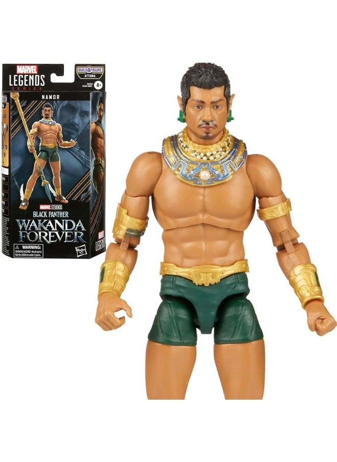 MARVEL Marvel Legends Series Black Panther Wakanda Forever Namor 6-inch Action Figure Toy  - Image 1