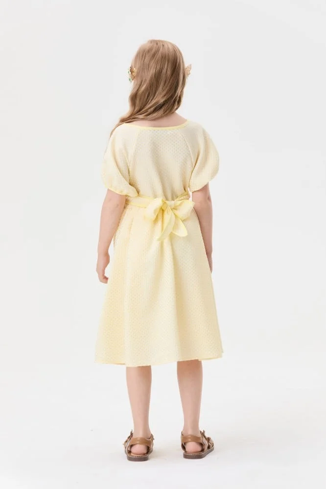 Tenda Yellow Floral Wrap Dress