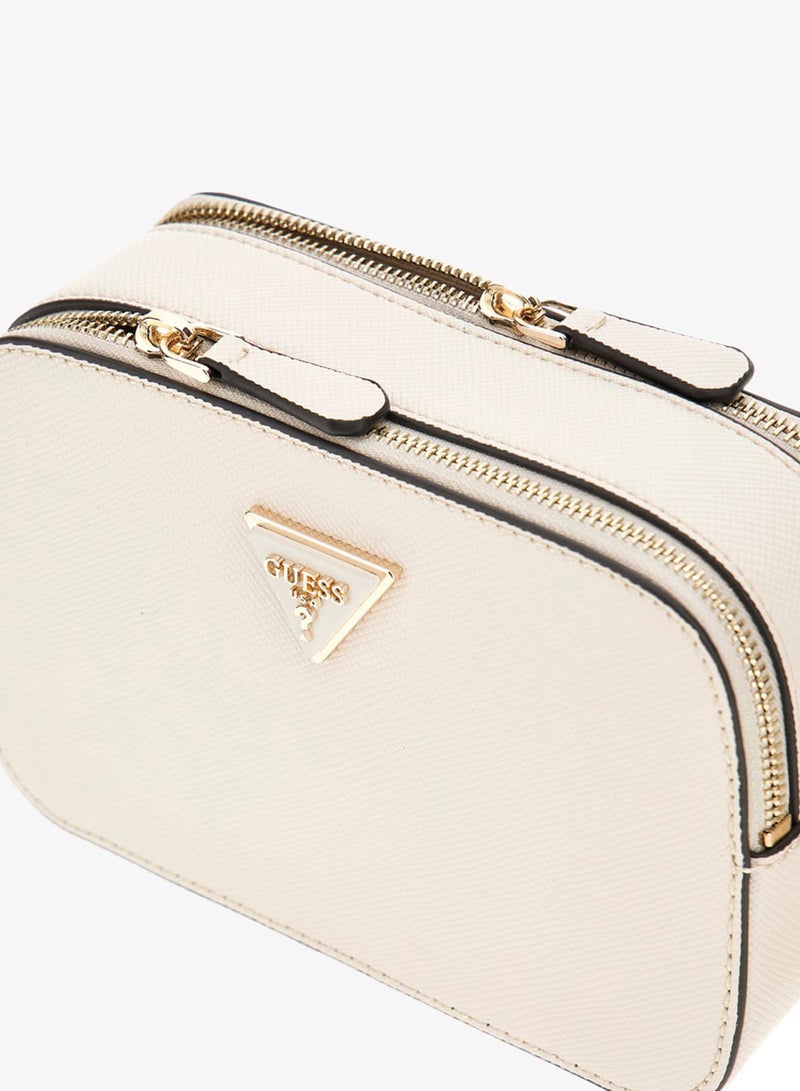 GUESS Noelle Logo Detail Zip Through Crossbody - Image 3